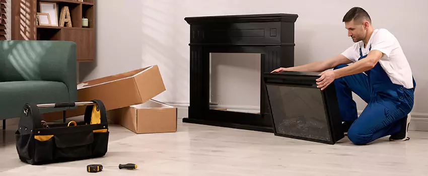 Old Rusted Metal Fireplace Repair And Replacement in Buffalo Grove, IL